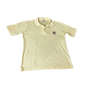 Logo 7 Washington Redskins Polo Yellow Mens Medium‎ Vintage 80s